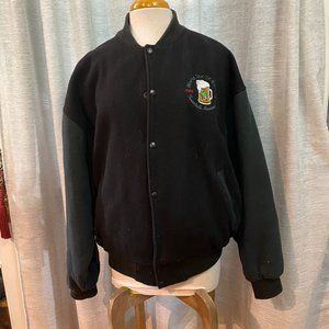 "Winking Lizard Tavern" 20th Anni World Tour of Beers" Wool Jacket Size XL